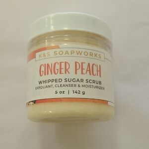 Ginger Peach Whipped Sugar Scrub - Cream